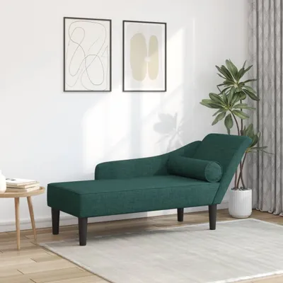 Immagine prodotto di Maison Exclusive - Divano a due posti con cuscini, tessuto verde scuro