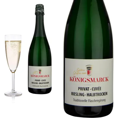 Produktbild von Riesling-Sekt Privat Cuvée halbtrocken Flaschengärung Editha Gräfin von Königsmarck