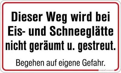 Produktbild von Warnschild - Eis-u. Schneeglätte - 308758 - 50cm x 30cm