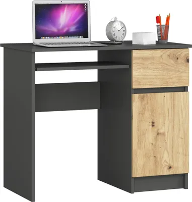 Produktbild von Computertisch 90 cm | Schreibtisch | mit Tastaturauszug mit Stauraum