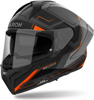 Zdjęcie produktu dla Kask AIROH Matryx Rocket Orange Black Grey Matt rozmiar M