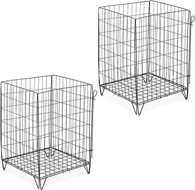 Produktbild von Komposter aus Metall mit Bodengitter, 2er-Set