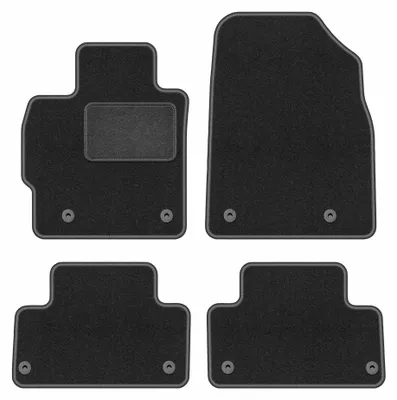 Produktbild von Velours-Fußmatten für Mazda CX-7 2006-2009 (SUV) – 4-tlg, Graphit, passgenau – Wielganizator LUX