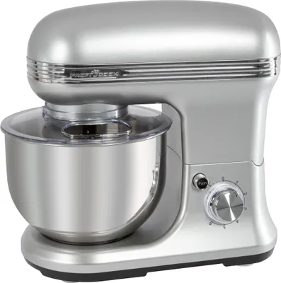 Produktbild von ProfiCook Knetmaschinen-Set PC-KM 1222 W silber/edelstahl inkl. Küchenwaage / 1.200 Watt / 5 Liter / 8 Geschwindigkeitsstufen / Softanlauf