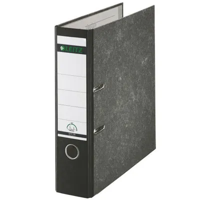 Produktbild von 20x Leitz 1080-50-95 Ordner A4 Wolkenmarmor 80 mm schwarz