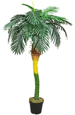 Immagine prodotto di Palmizio Palma Cocco Pianta Albero Artificiale Plastica con Vaso 180cm Decovego