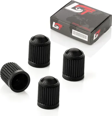 Produktbild von 4x Ventilkappen Reifenventil Kunststoff Schwarz für KIA HYUNDAI DAEWOO DAIHATSU