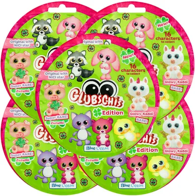 Produktbild von Blue Ocean Glubschis Sammelfiguren Glück Serie 3 - Glubschi Glitzer Figur - 5 Tüten