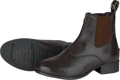 Image de Dublin - Bottes d'écurie unisexes hommes/femmes "Foundation II", fermeture éclair, cuir WB2233 (42 EU) (Marron)