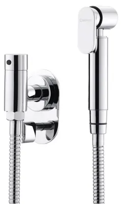 Produktbild von Sapho Unterputz-Bidetventil mit Temperaturregler und Handbrause, Chrom