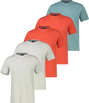 Produktbild von LERROS 5er Pack Basic T-Shirt Atmungsaktive Baumwolle, Jersey Qualität, Regular Fit