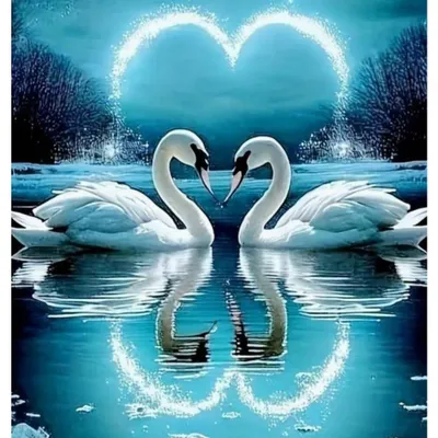 Immagine prodotto di NORIMPEX Piccolo cigno a forma di diamante, 30 x 40 cm
