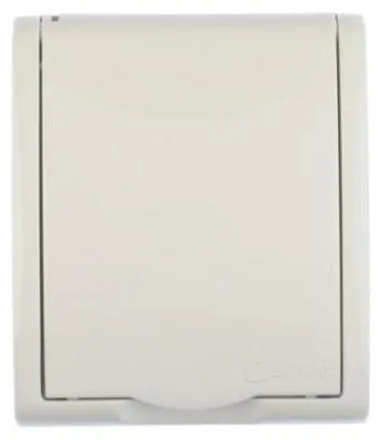 Productafbeelding van Contactdoos Simon AQGZ1/11, wit, kunststof, IP54, 250 V, 60 mm, 46 mm