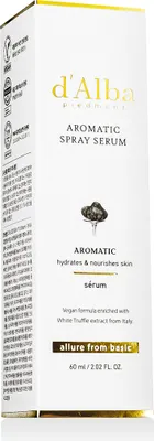 A product box for a facial serum.