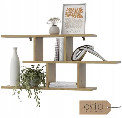 Produktbild von Wandregal Eiche Artisan 100cm – Hängeregal aus MDF – Bücherregal für Wohnzimmer, Schlafzimmer, Küche
