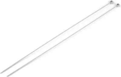 Produktbild von Stricknadeln Aluminium gerade 35cm Stärke 2-10 mm 1 Paar