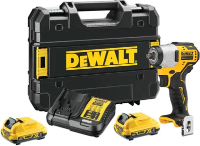 Produktbild von DeWALT Akku-Schlagschrauber DCF902D2-QW 3/8 Zoll 12V inkl. 2x 2Ah Akkus, Schnellladegerät, Gürtelclip, TSTAK-Box