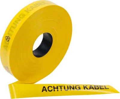 Immagine prodotto di 60x Nastro di segnalazione 3M™ "Attenzione cavo", 40 mm x 250 m, 0,15 mm | confezione (5 rotoli)