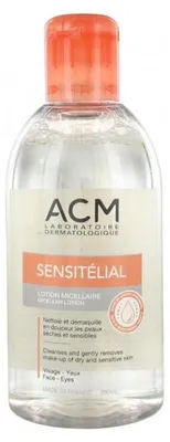 Image de Laboratoire ACM, Sensitelial, eau micellaire nettoyante, pour tous les types de peau, 250 ml