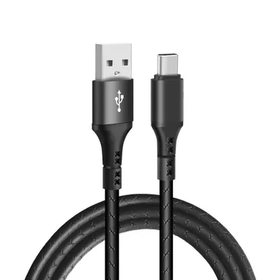 Produktbild von Extremestyle USB-C Kabel 1.5m Schwarz Schnelles Laden