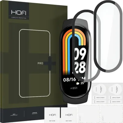 Obrázek produktu pro Hybridní Sklo Hofi Hybrid Pro+ 2 Balení Xiaomi Smart Band 8/8 Nfc Černá
