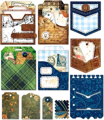 Imagen del producto de Juego de plantillas para troquelar, de 2 piezas, 16 x 11 cm, para scrapbooking