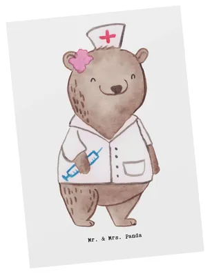 Produktbild von Mr. & Mrs. Panda bildkarte Anästhesistin Herz - Weiß - Geschenk, Kunstkarten, einzelkarte, Fotokarte, Ansichtskarte, nach Der OP, Anästhesie, Studium, Postkarte, vor
