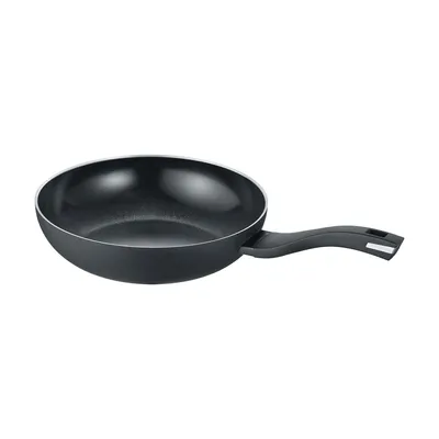 Produktbild von Wokpfanne 28 cm, Aluminium, recycelt, schwarz - b.green - Alu Recycled