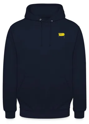 Produktbild von Spreadshirt SpongeBob Schwammkopf Stick Brustmotiv Uni Hoodie, L, Navy
