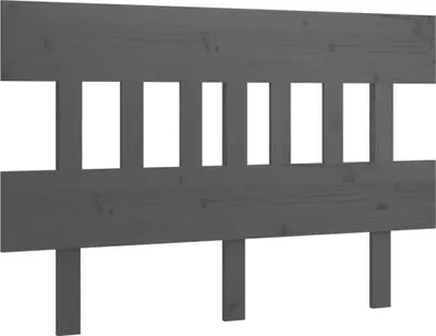 Obrázok produktu pre vidaXL Čelo postele sivé 163,5x3x81 cm Masívne borovicové drevo