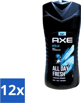 Image de Gel douche 3-en-1 – Apollo, sauge et cèdre – Fraîcheur longue durée – 400 ml - Pack économique - 12 pièces