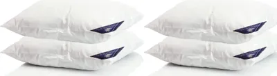 Produktbild von Federn-Daunen Kissen, Kopfkissen, Stützkissen, Kleinkissen (Set) 4 Stück 85% Federn 40x40 cm