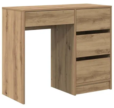 Productafbeelding van Houten Computertafel 90 x 37,5 cm met Planken en Laden