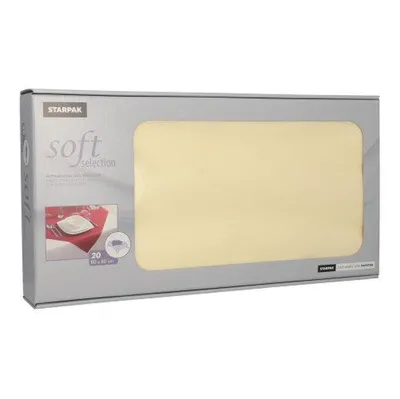 Produktbild von 20 Mitteldecken, stoffähnlich, Vlies "soft selection" 80 cm x 80 cm creme
