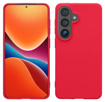 Produktbild von kwmobile Hülle für Samsung Galaxy S26 Plus TPU Case - Handyhülle unterstützt kabelloses Laden, flexible Schutzhülle, gummiertes Cover in Neon Pink