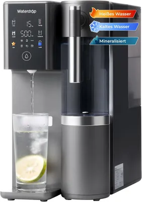 Zdjęcie produktu dla [Mineralizowana] Stacjonarny system odwróconej osmozy Waterdrop WD-A2G, RO z ciepłą i zimną wodą, przenośny zbiornik na wodę oczyszczoną, 6 ustawień temperatury