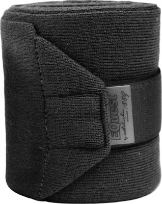 Produktbild von EQuest Acryl-Strickbandagen für Pferde, anthrazit, 2er Set - 2,5 m