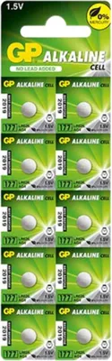 Image de Pile bouton alcaline GP 177F (LR626), 10 pièces, B3177G