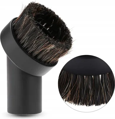Image de Rosfix Brosse Ronde Universelle – Accessoire pour Aspirateur | Poils Naturels, Raccord 32 mm | Pour un Nettoyage Précis | Accessoire pour Aspirateur