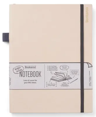 Image de Carnet de notes Bookaroo grand format - crème