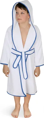Immagine prodotto di Accappatoio FROTÉ 001/25 bianco, in spugna di cotone, per bambini, taglia 3-5 anni