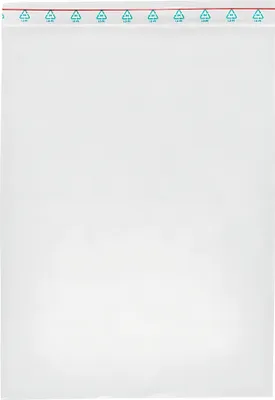 Produktbild von FSY Druckverschlussbeutel 350 x 250 mm, transparent, Druckverschluss