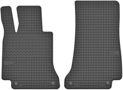 Image de Tapis avant en caoutchouc pour Mercedes-Benz C klasa W205 2014-2021 (break/berline) – 2 pièces, noirs, sur mesure
