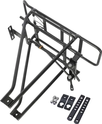 Produktbild von PowerSmart 27" 700C Schwarz Aluminium Fahrrad Gepäckträger Verstellbarer Träger Fahrrad Gepäckträger