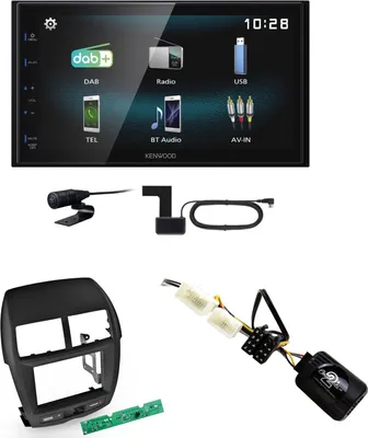 Produktbild von Kenwood DMX-125DAB USB Bluetooth MP3 DAB+ Einbauset für Mitsubishi ASX bis 2014