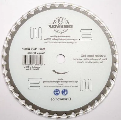 Image de Lame de scie circulaire haut de gamme de 16 mm pour le bois, 40 dents TCT, réduction du bruit