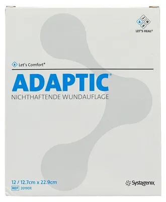 Zdjęcie produktu dla Adaptic 12,7x22,9 cm wilgotny opatrunek na ranę 2019 12 szt