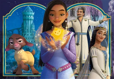 Obrázok produktu pre Clementoni Supercolor Disney Wish, 104 kusov, rozprávky, 6 rok / roky