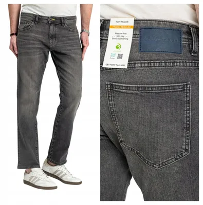 Immagine prodotto di Tom Tailor | Pantaloni jeans da uomo modello TTJosh Regular, in denim grigio, taglia W33 L30