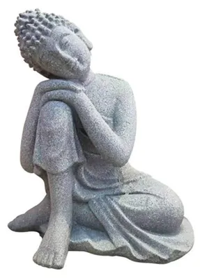 Obrázek produktu pro Socha Buddhy z pryskyřice, vhodná jako dekorace pro jógu a meditaci